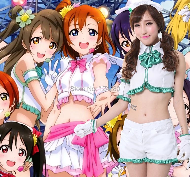 

Halloween LoveLive! Love live Minami Kotori and Kousaka Honoka Costume dress set School idol project Cosplay costume Girls Maid