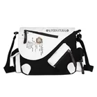 Холщовая Сумка на плечо, с застежкой-молнией, для женщин