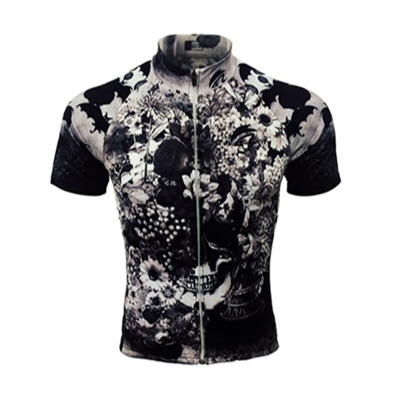 1 Топ Lotus Skull pro team aero reticulat средний рукав мужские летние велосипедные Джерси bycicle оборудование ciclismo customizin - Цвет: 1