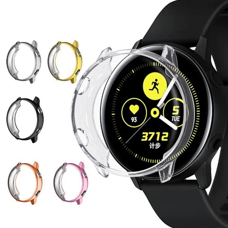 Мягкий защитный чехол из ТПУ для Samsung Galaxy Watch Active ультратонкая защита экрана