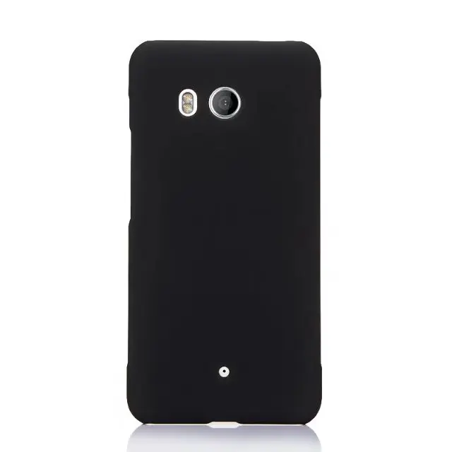 Black Для htc U11 тонкий цветной резиновый матовый пластиковый жесткий чехол для htc X9 E9 plus M9 plus - Цвет: Black