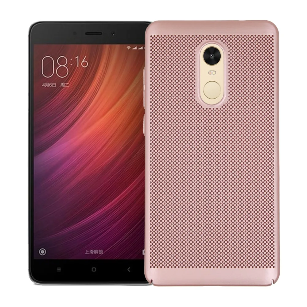 Чехол для Xiaomi Redmi Note 4/Note 4X/Note 3 5 &quotTPU Прозрачная Жесткая задняя крышка теплоотвод