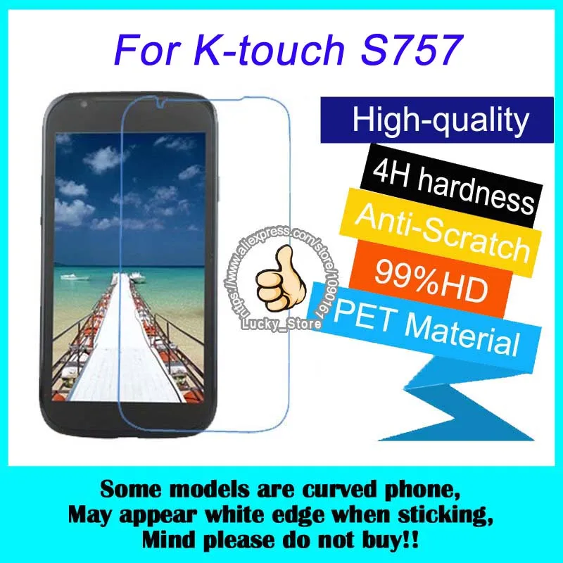 10pcs For K-touch S757 High Clear Screen Protector T580 Glossy Protective Film | Мобильные телефоны и аксессуары