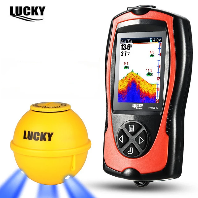 Беспроводной гидролокатор Lucky эхолот для рыбалки на карпа глубина 147ft 45 м