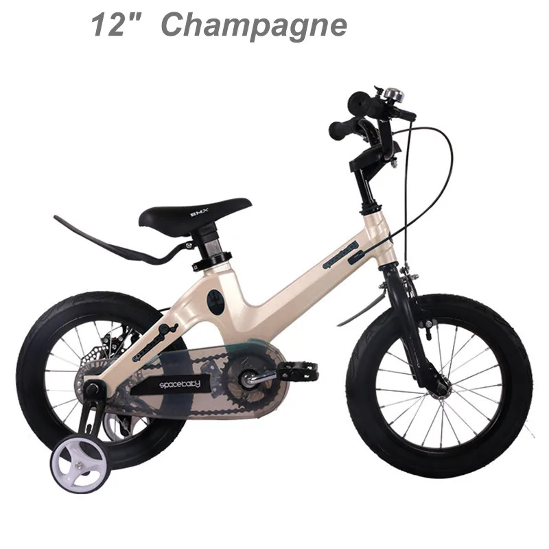 12 inch Champagne 1" 14" 1" Детский велосипед, детский велосипед для мальчиков и девочек 2-8 лет, детский велосипед с педалью - Цвет: 12 inch Champagne