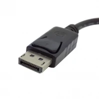 (100 шт./лот) черный мини-адаптер DisplayPort DP к DVI с одним соединением активный видео