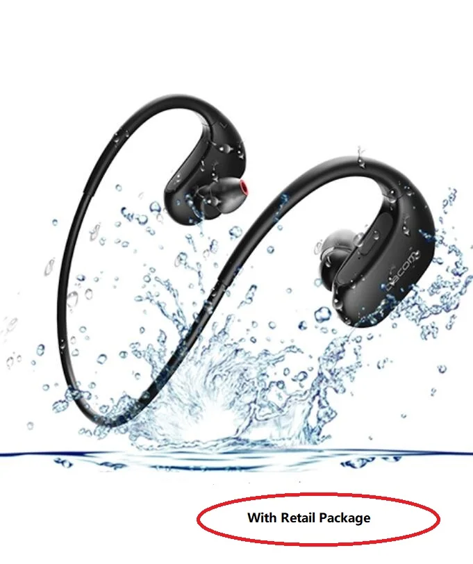 Водонепроницаемые bluetooth-наушники DACOM L05 IPX7 водонепроницаемые беспроводные наушники стерео спортивные наушники Bluetooth наушники гарнитура - Цвет: blk with box