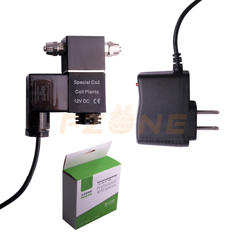 Wyin аквариум DC12V СО2 соленоид аквариумный клапан со2 регулятор магнитный клапан для аквариума