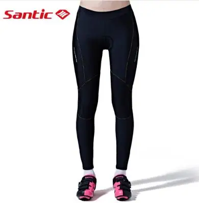 Santic женские штаны с подкладкой для велоспорта Pro Fit Coolmax 4D Pad Противоударная
