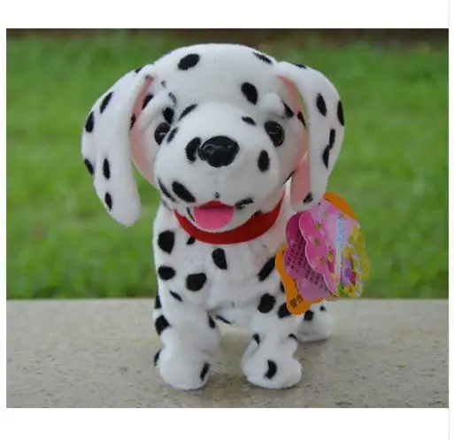 Dalmatians 20 детский Робот Электронные Домашние животные лай стенд прогулки электронные игрушки собака подарок для рождественской игрушки контроль звука интерактивный робот собака - Цвет: Dalmatians
