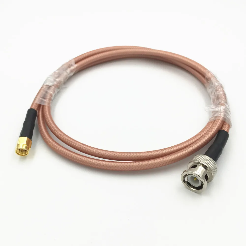 1 шт. RG142 Кабель BNC штекер SMA RF Pigtail прямой обжимной коаксиальный адаптер с низкой