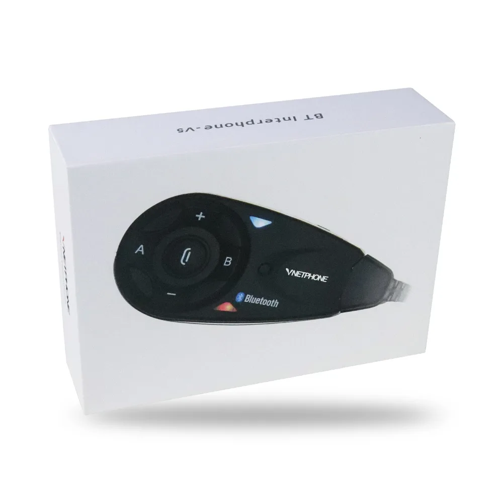2 шт. Vnetphone V5 двусторонний 5 всадников 1200 м Мотоциклетный шлем BT Bluetooth домофон