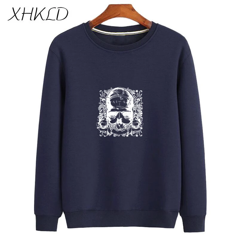 Новая зимняя мужская Толстовка XHKLD с длинным рукавом Повседневная Уличная одежда