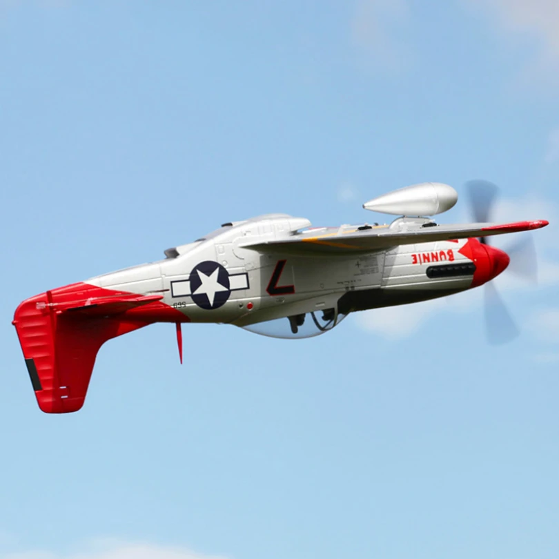 FMS 1700 мм 1 7 м P51 P 51D Mustang красный хвост 6CH 6S с закрылками втягивается PNP RC самолет Warbird