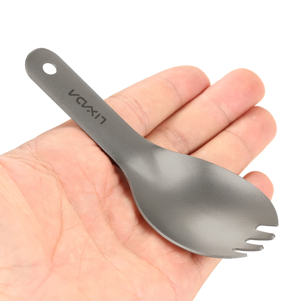 Lixada Титановая Ложка с короткими ручками детская ложка из титана для малышей