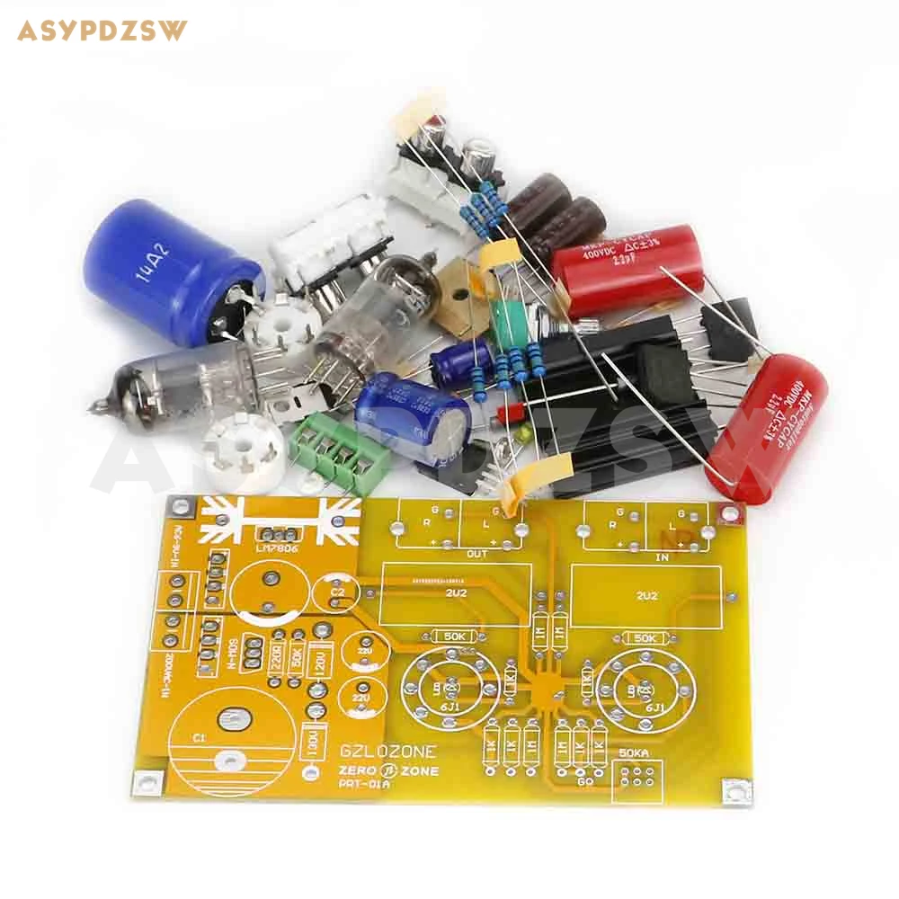 HIFI PRT01A класс A 6J2 предусилитель для стереоламп PCB/DIY комплект/готовая