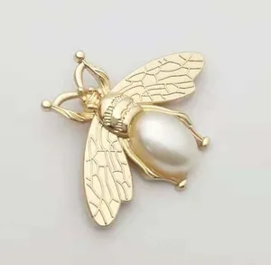 10 шт., декоративные сумки золотого цвета с пчелиной жемчужиной и пряжкой, аксессуары ручной работы