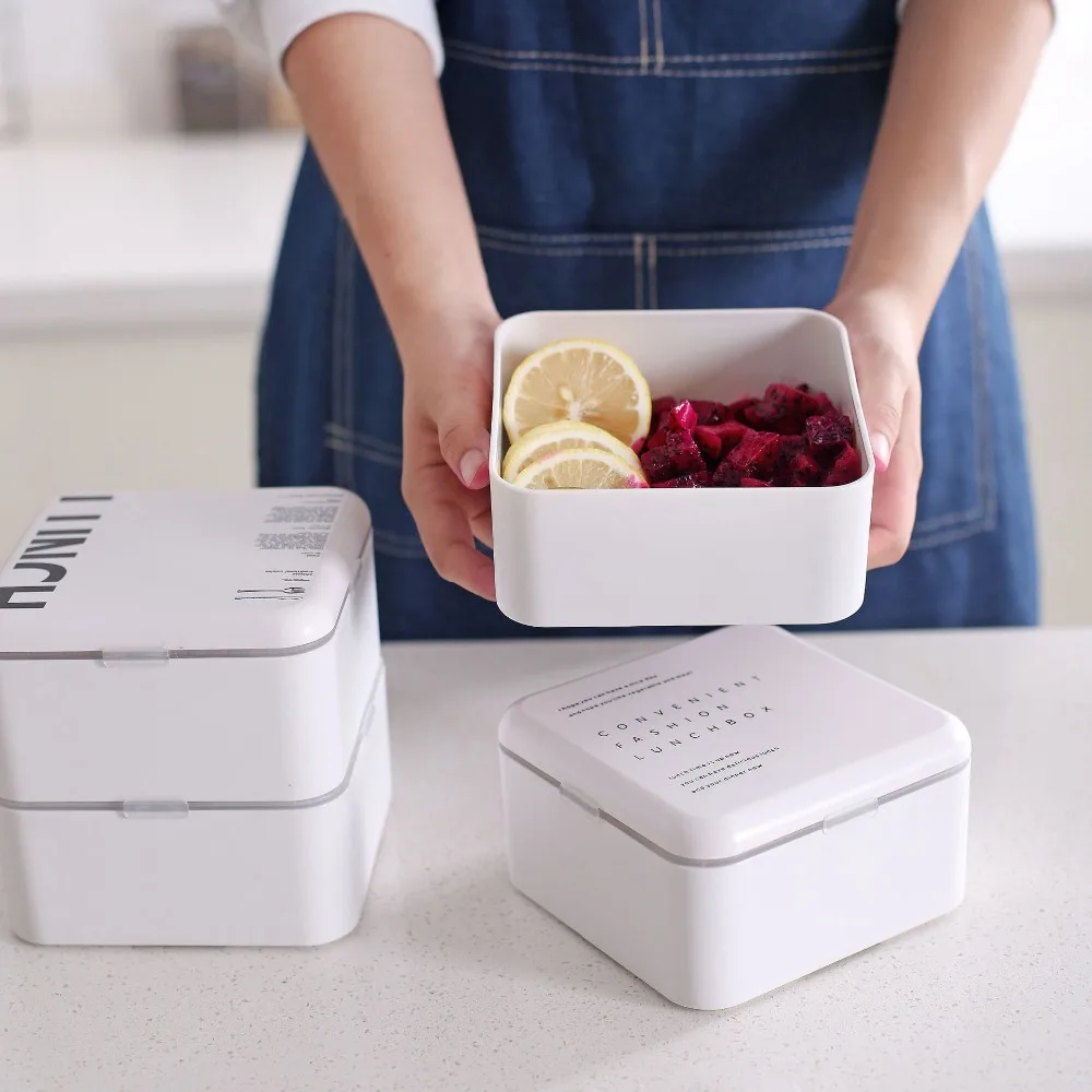 Bento Box Set 2 слойный Ланч бокс с суповой кружкой двойной герметичный изолированный