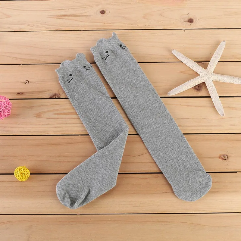 WEIXINBUY/носки для девочек; милые Хлопковые гольфы с рисунком кролика и кота; одежда; аксессуары