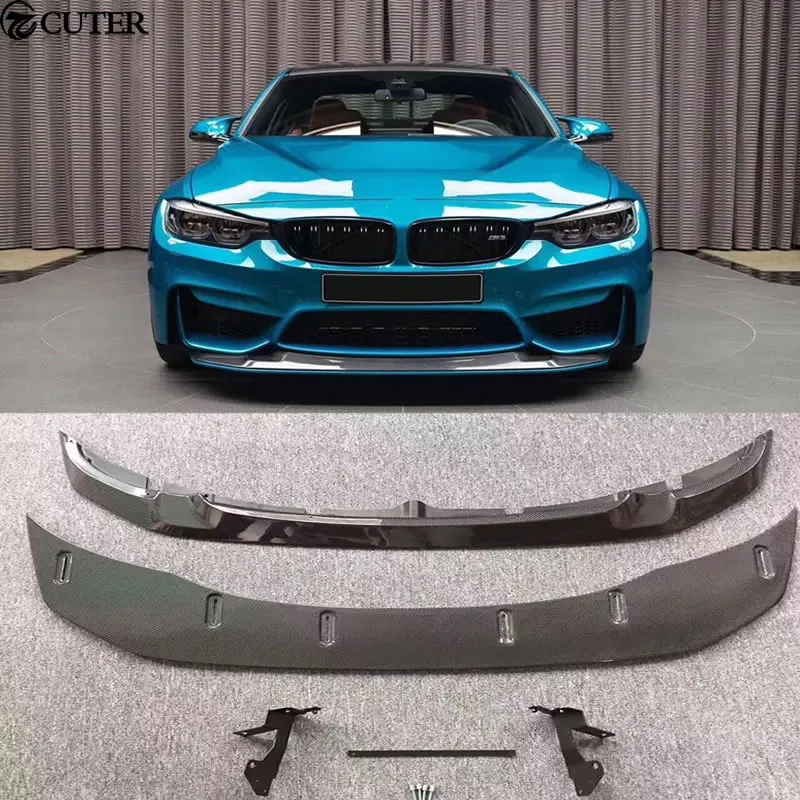Автомобильный передний диффузор F80 F82 M3 M4 GTS для BMW M4|front diffuser|front bumper lipbumper lip |