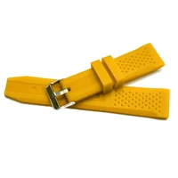 20mm yellow color silicone jelly rubber ladies men boys girls watch band straps wb1051c20jb