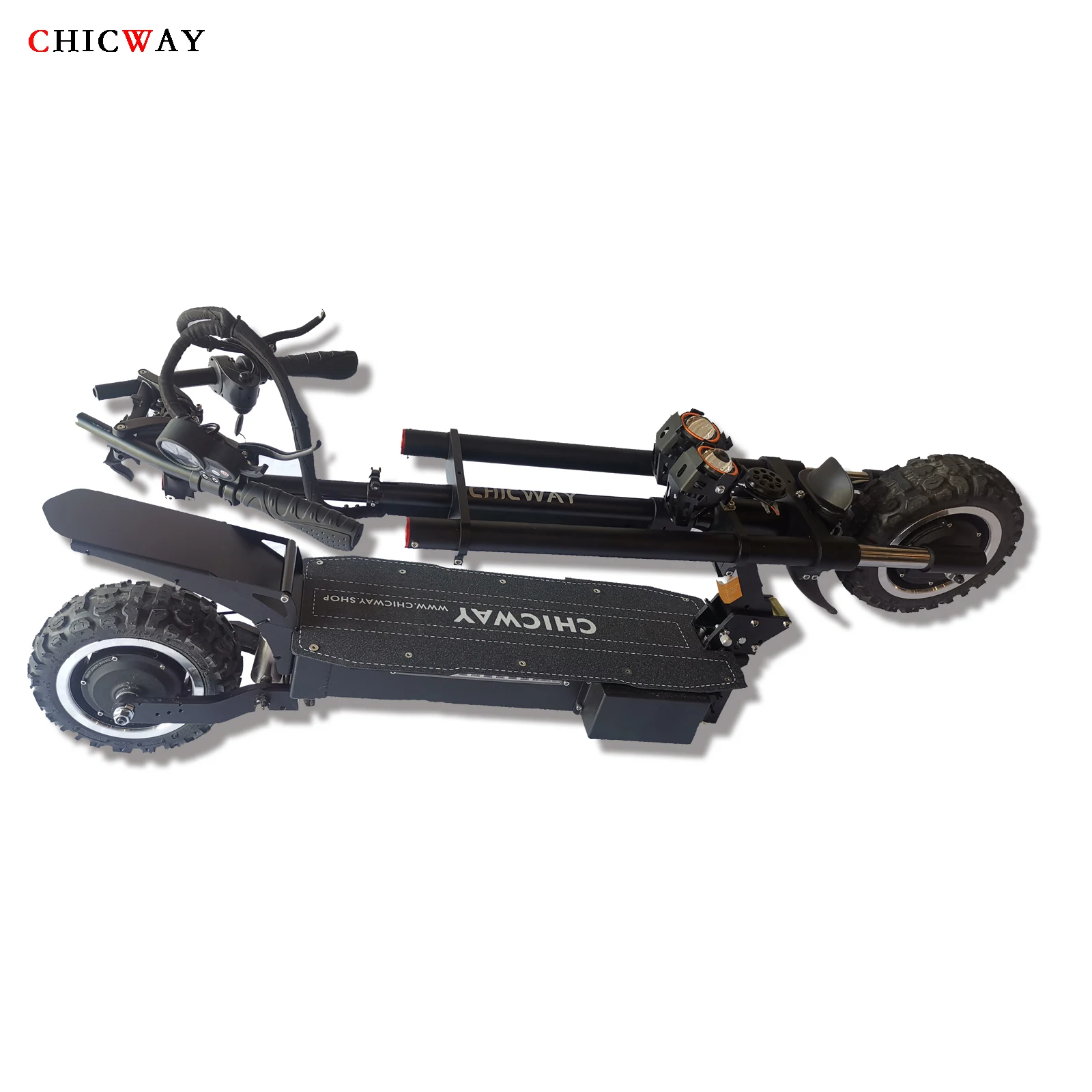 Электрический скутер CHICWAY BM с двойным приводом 11 дюймов 3200 Вт скорость 80 км/с