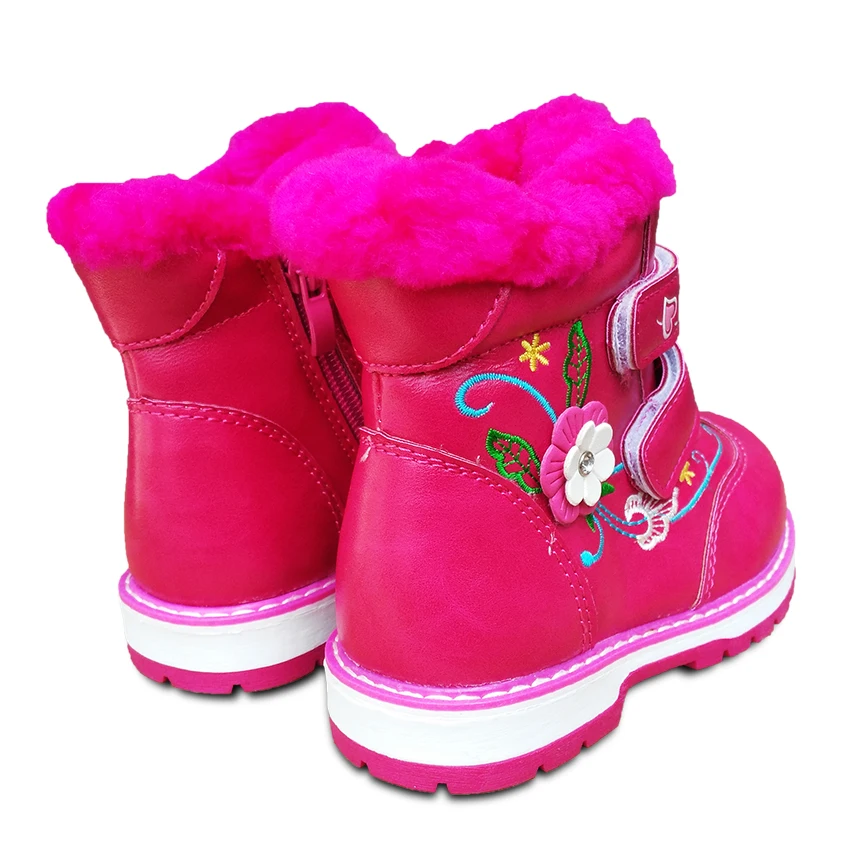 

Hot SALE 1pair Brand Baby Cold Winter warm Snow, Kids Fashion boot Exported Europe Russia BRAND Girl cotton-padded Boots