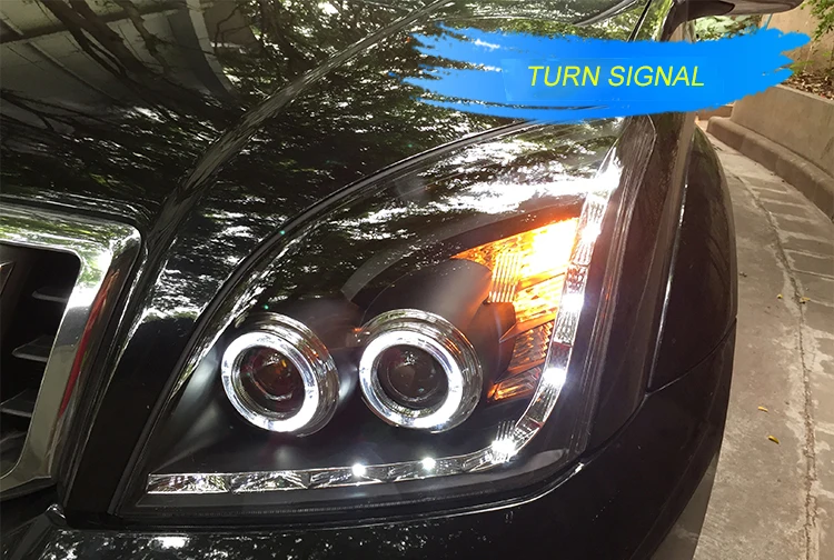 Автомобильный Стильный чехол для Toyota Prado 2003-2009 фары для Toyota Prado светодиодный фары DRL Объектив двойной луч ксеноновые автомобильные аксессуары