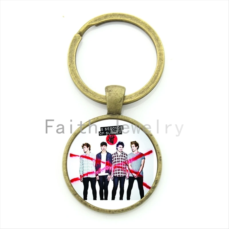 Брелок для ключей из сплава 5 секунд лета KC042|fashion key chain|key chainhandmade chain |