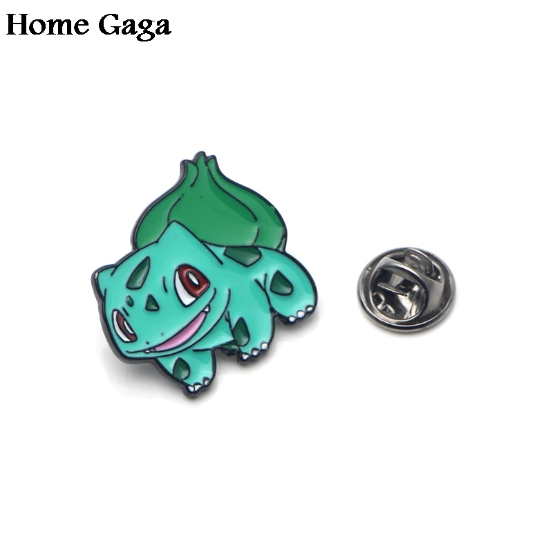 Homegaga карманные монстры Bulbasaur цинковые булавки для рюкзака одежда медаль для сумки рубашки значки броши для мужчин и женщин D1715