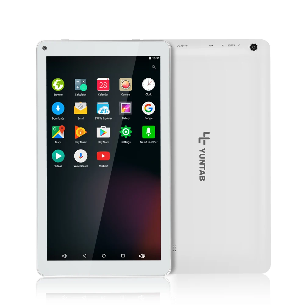 YUNTAB 10 1 дюймов D102 Android4.2 планшетный ПК Allwinner A33 четырехъядерный процессор