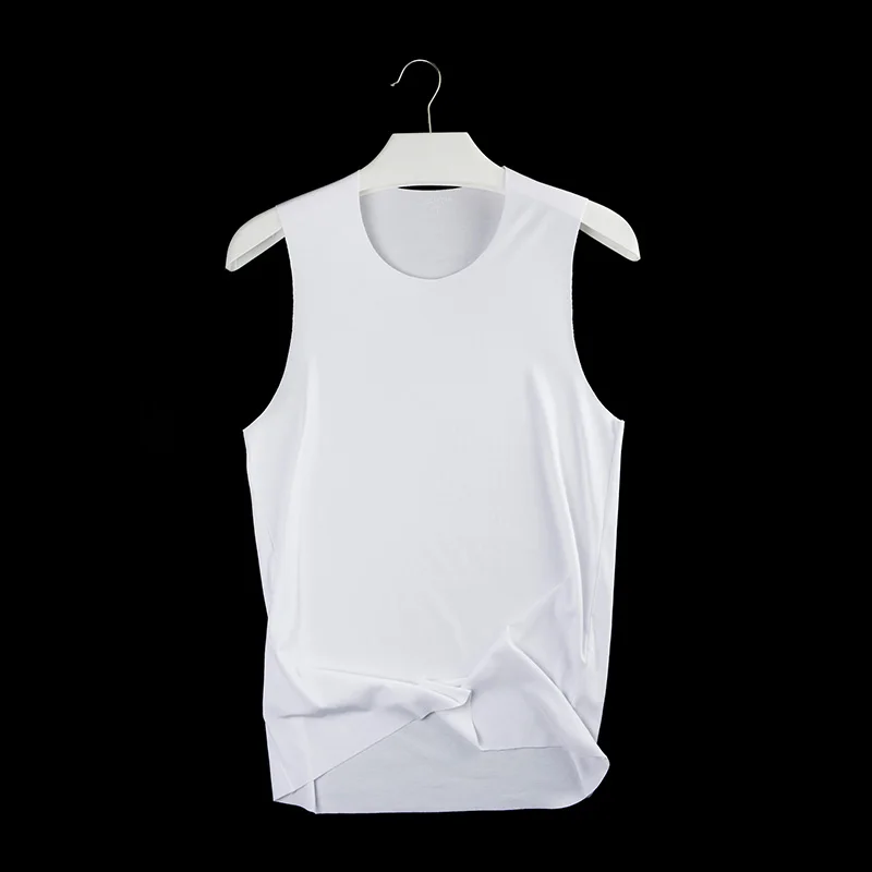 Mens Singlet Underwear Bodysuit Undershirt Men Spandex Camiseta Termica Seamless High Elastic Wide Shoulder Basic Underwear Men