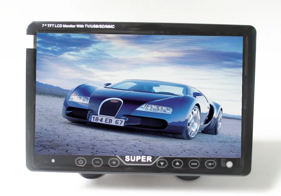 Нажмите клавишу 7 &quot TFT жк-подголовник приборной панели автомобиля мониторе