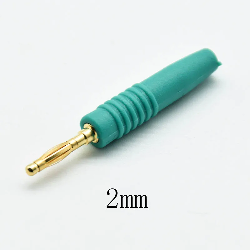 5pcs sky blue 5 шт./лот 2 мм позолоченный вилдинг штекер типа "банан" Мужской аудио динамик усилитель кабель провода мощность Винт Разъем адаптер - Цвет: 5pcs sky blue