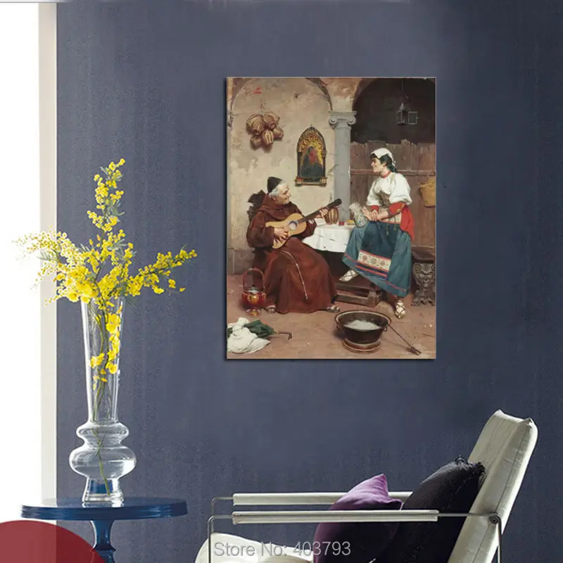 Современная Поющая картина HD с изображением стариков играющих на гитаре молодых