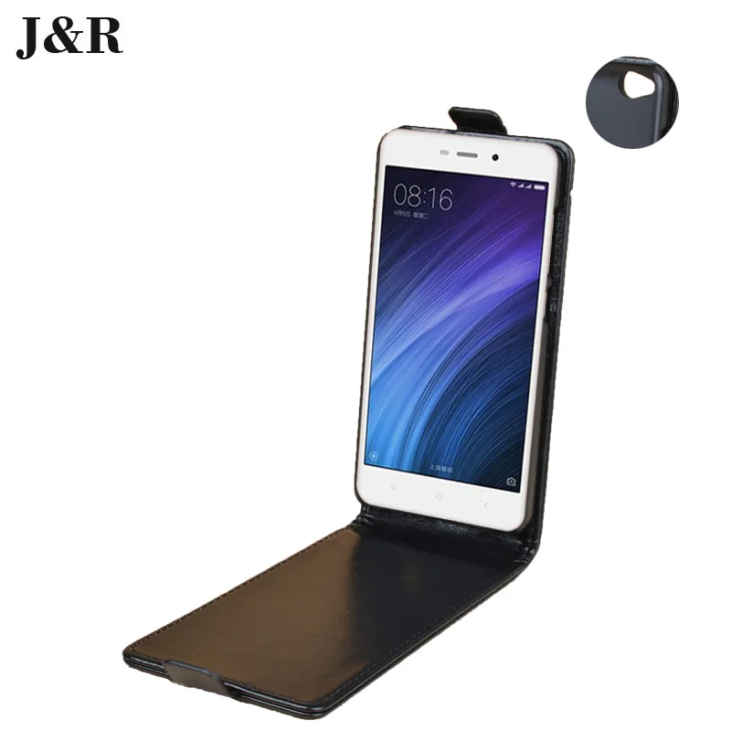 Кожаный чехол книжка для Xiaomi Redmi 4A 5 0 '' Hongmi Redrice J &amp R защитный Вертикальный