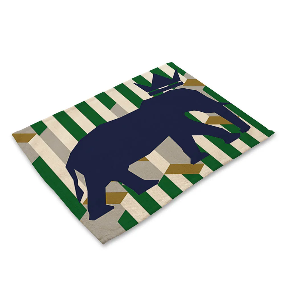 42X32CM простые настольные салфетки с принтом животных из мультфильмов