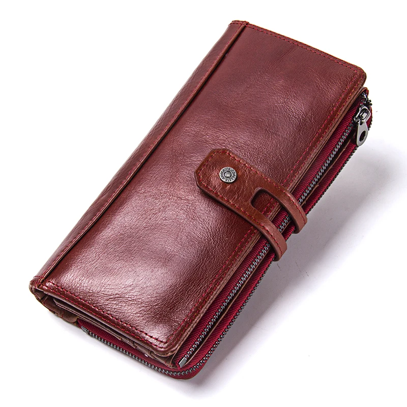 Из натуральной кожи Для женщин кошельки 2018 Горячие длинный бумажник органайзер