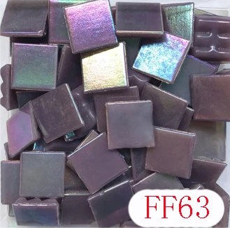 FF63 200g/132pcs 15X15 мм 0,59 дюймов кварцевые мозаики свободные мозаика хобби, сделай сам, Материал Сделано в Китае, кварц, Стекло Плитки Сделай Сам Алмазная мозаика хобби - Цвет: FF63