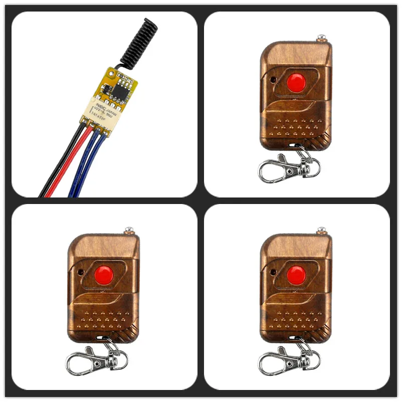 3 Бренд Anntem DC3.7V 4,5 V 5V 6V 7,4 V 9V 12V RF переключатель дистанционного управления реле 1CH мини беспроводной переключатель управления широкое рабочее напряжение - Цвет: 3