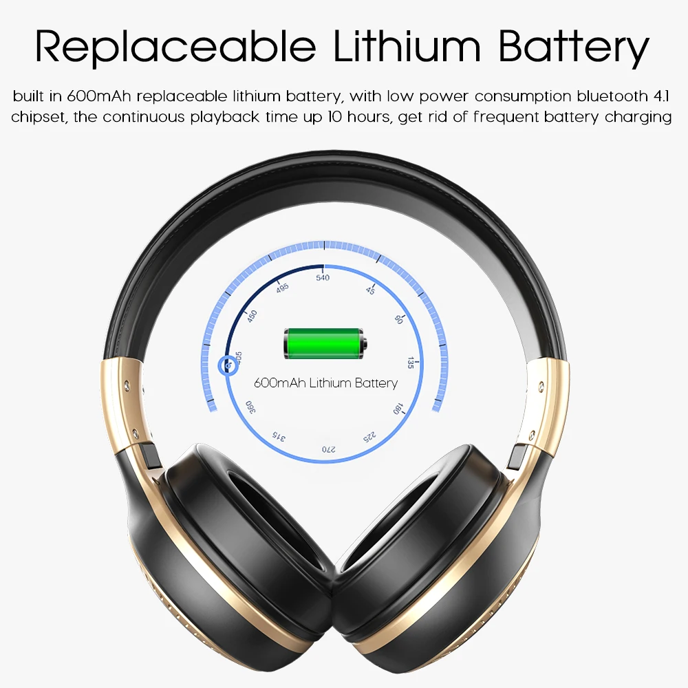 Беспроводные стереонаушники ZEALOT B20 Bluetooth гарнитура Hi Fi басовая с микрофоном для