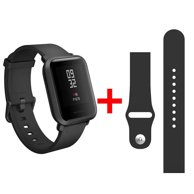 Xiaomi Amazfit Bip Smart Satch Globle Версия Huami Pace Lite IP68 GPS Gloness умные часы с частотой сердечных сокращений 45 дней в режиме ожидания - Цвет: Bip01-BC1