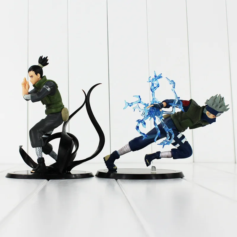 2 стиля Хатаке Какаши Нара Шикамару ПВХ Фигурки игрушки narutoколлекционная модель куклы 12-15 см