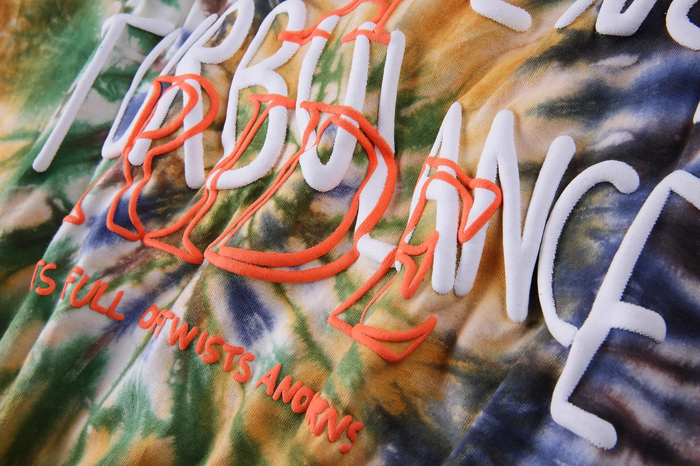 19SS Трэвиса Скотта астромира футболка 1:1 высокое качество инопланетянин Tie Dye футболка уличного рынка хип-хоп Astroworld футболка