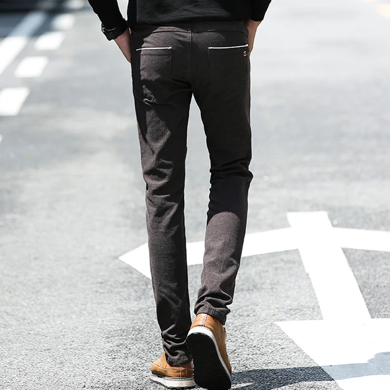 Осень-зима; в повседневном стиле брюки мужские s Slim Fit плюс размер мужские модные спортивные брюки высокого качества спортивные брюки брендовая одежда для мужчин