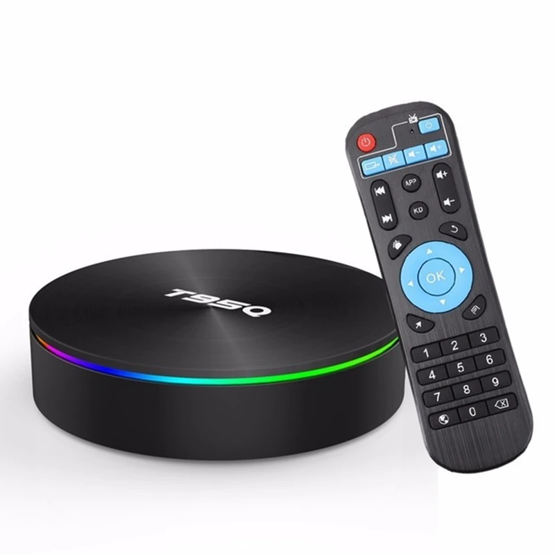 T95Q 4 ГБ 32 64 Android 8 1 LPDDR4 Amlogic S905X2 ТВ BOX Quad Core 2 4G и 5 ГГц Wi Fi BT4.1 1000 м H.265 K Декодер каналов