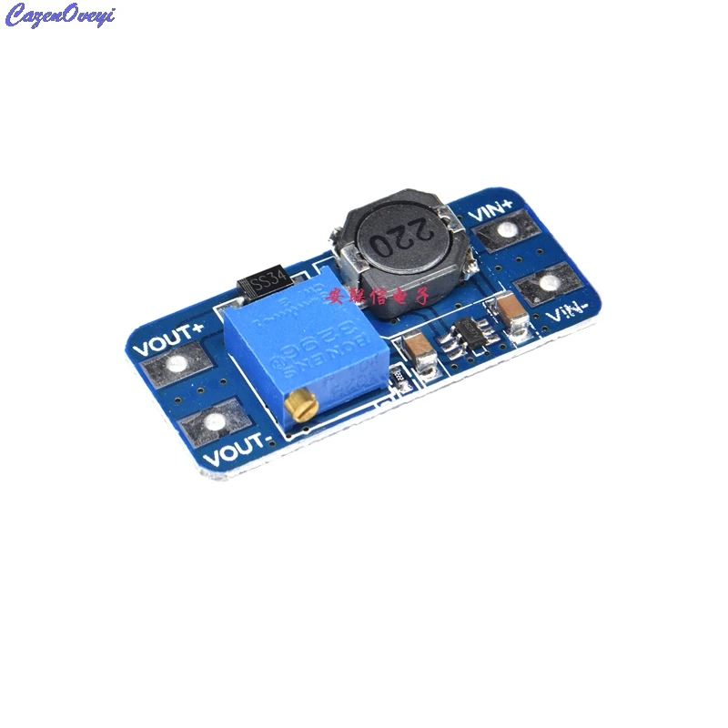 MT3608 DC-DC регулируемый Повышающий Модуль 2A повышение пластина 2A Step Up Модуль с USB 2 V-24 V 5V 9V 12V 28V LM2577 на