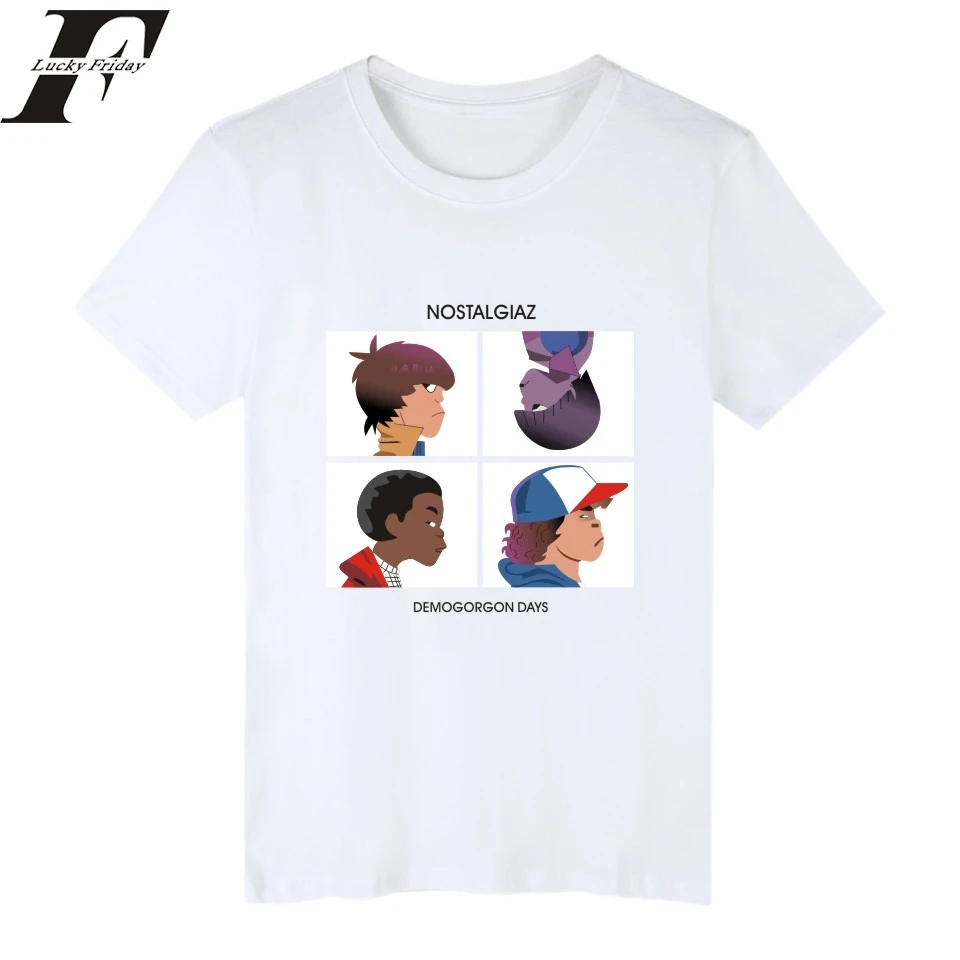 2017 Stranger Things Summer Cotton fitness T-shirt Short Sleeve funny T Shirts and hip hop T-Shirts for Men&ampwomen brand clothing | Мужская