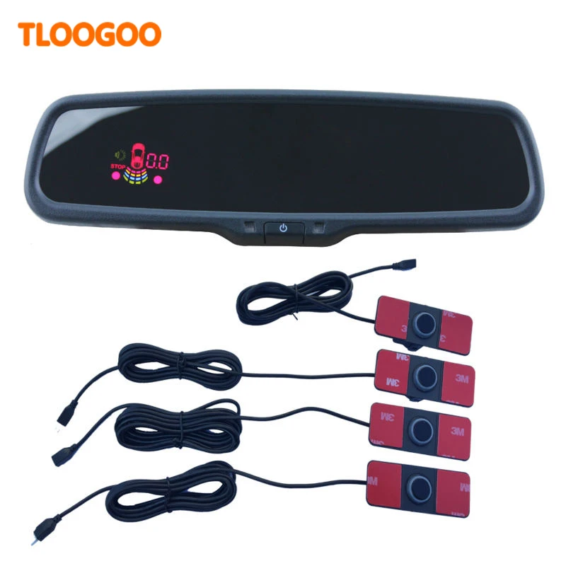 Автомобильный дисплей парковочный сенсор 4 парковочных датчика заднего вида