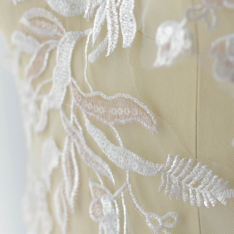 Шампанское вышивка блестками цветок кружева патч аппликация для свадебного